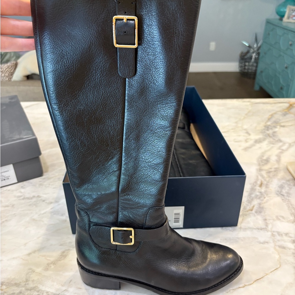 Cole Haan Black Kenmare Riding Boots